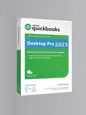 Intuit QuickBooks Desktop Pro 2023 DVD - Lifetime for Windows